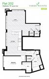 Flat 202 Floorplan Flat 202 Floorplan at Verde Pointe